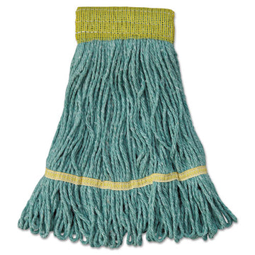 Boardwalk® Super Loop Wet Mop Head, Cotton-synthetic Fiber, 5" Headband, Small Size, Green, 12-carton freeshipping - TVN Wholesale